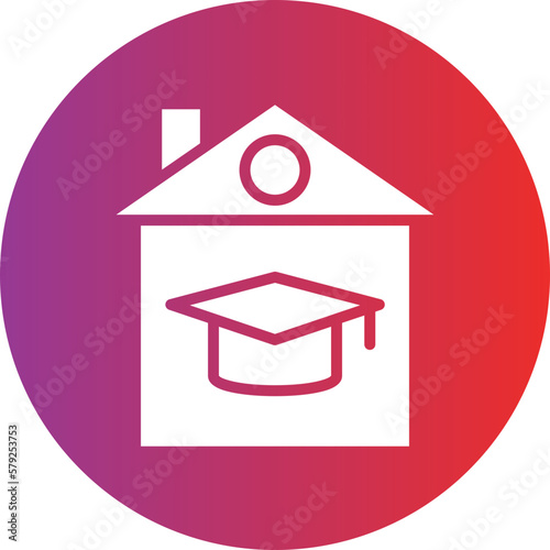 Vector Design Homeschooling Icon Style