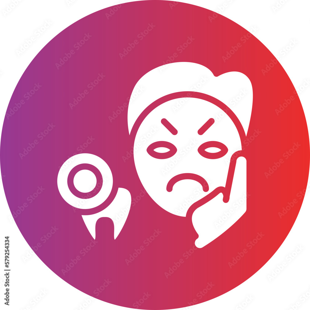 Vector Design Toothache Icon Style Vector Design Toothache Icon Style