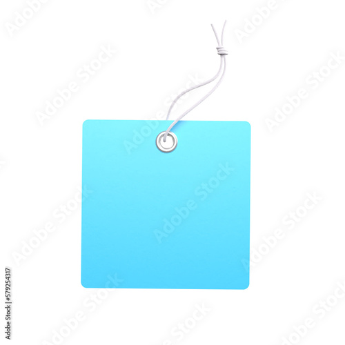 price tag 3d rendering