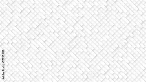 3d seamless triangle cubes pattern. White ceramic tile background. Abstract triangle square mosaic.