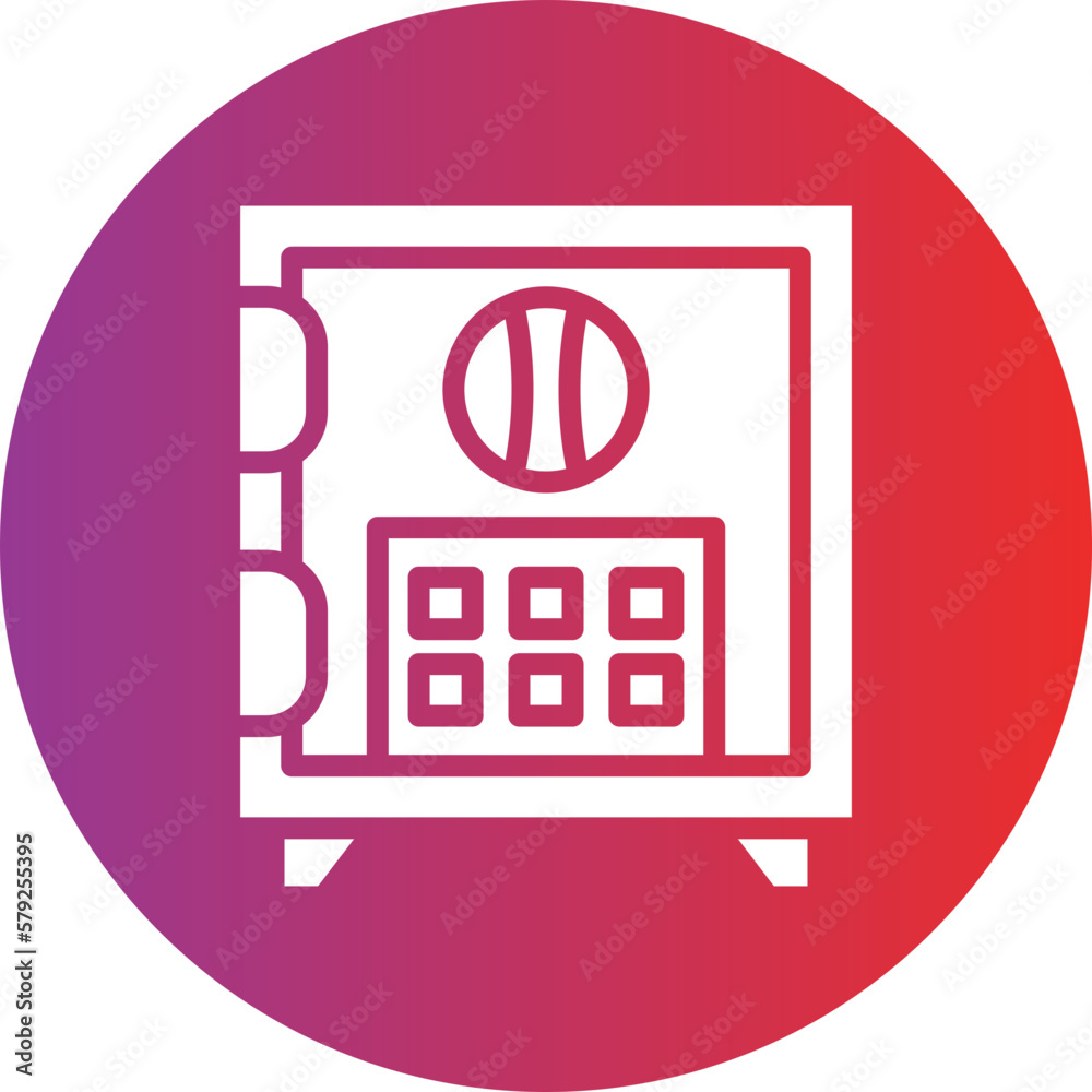 Vector Design Safe Box Icon Style Vector Design Safe Box Icon Style