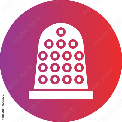 Vector Design Thimble Icon Style