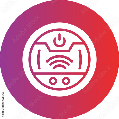 Vector Design Robot Vaccum Icon Style