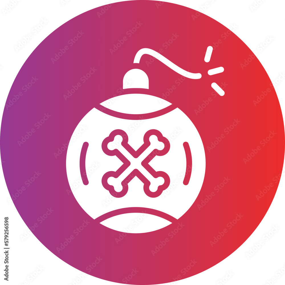 Obraz premium Vector Design Pirate Bomb Icon Style