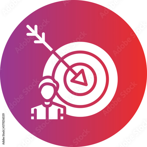 Vector Design User Target Icon Style