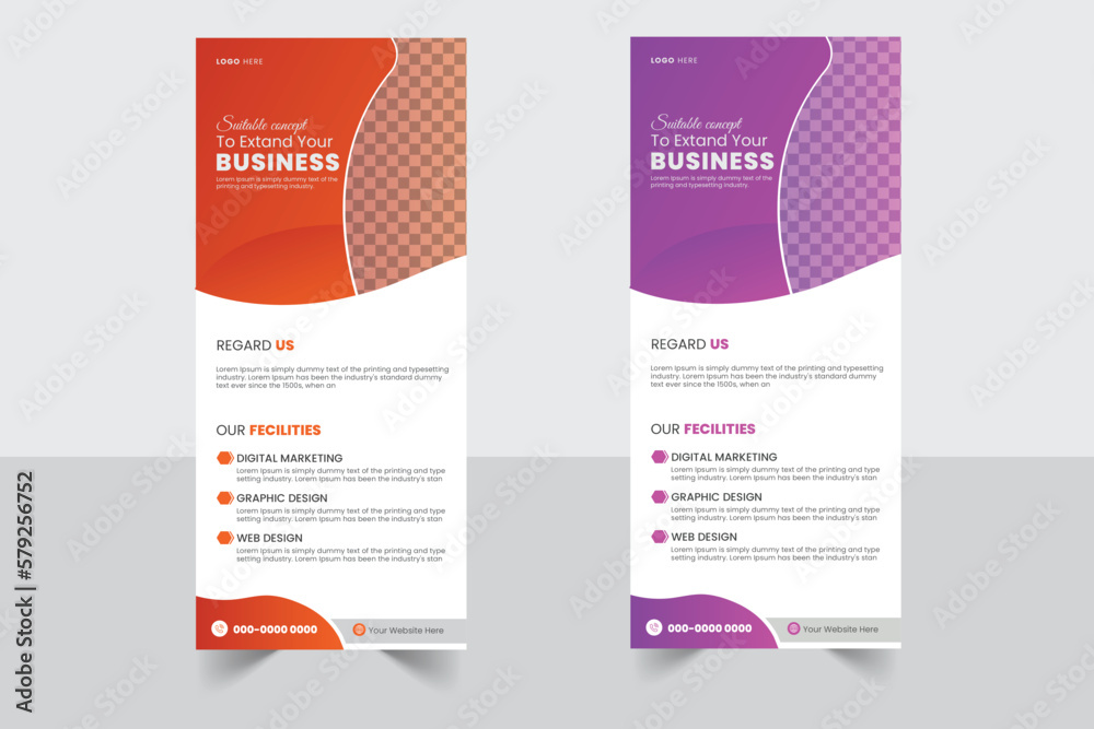 Corporate rollup banner template, advertisement, pull up, vector illustration, business flyer, and display banner for your Corporate business, company, Corporate rollup banner template, advertisement, pull up, vector illustration, business flyer, and display banner for your Corporate business, company,