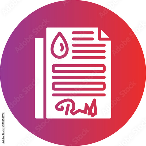 Vector Design Oil Contract Icon Style