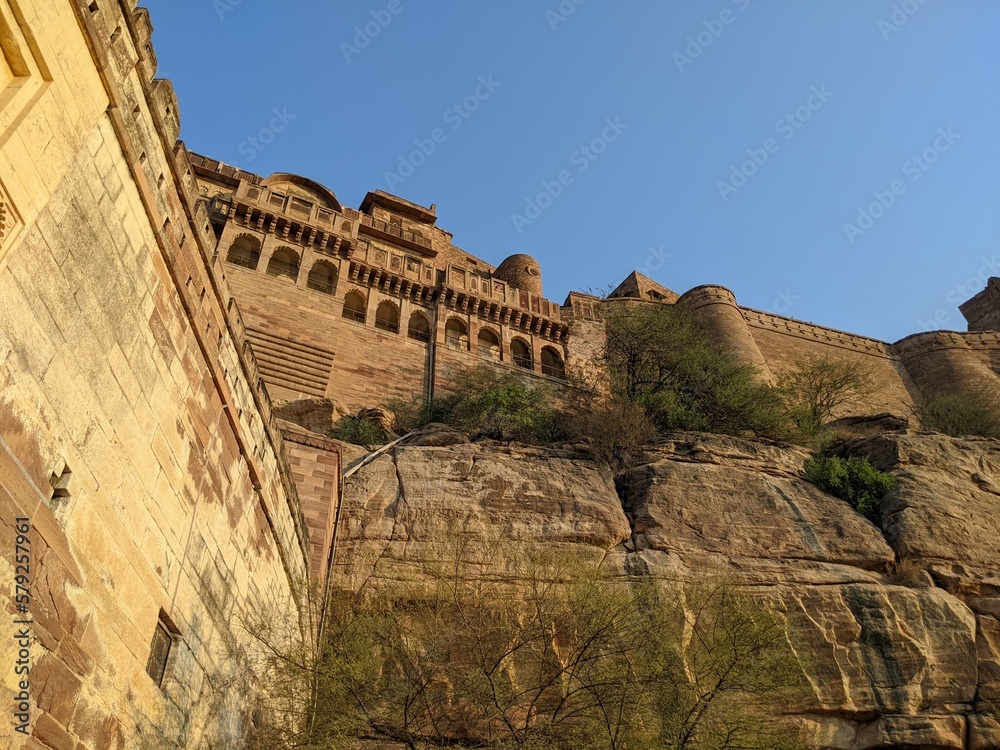 Interiors and exteriors of Forts and Palaces in Rajasthan