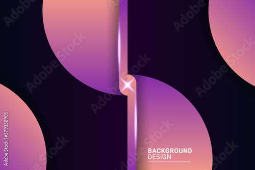 gradient dynamic purple shape background design
