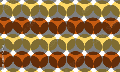 multi layer of beige and blue circle repeat pattern, replete image, design for fabric or fashion 80 year themes