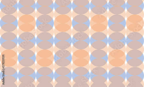 multi layer of beige and blue circle repeat pattern, replete image, design for fabric or fashion 80 year themes