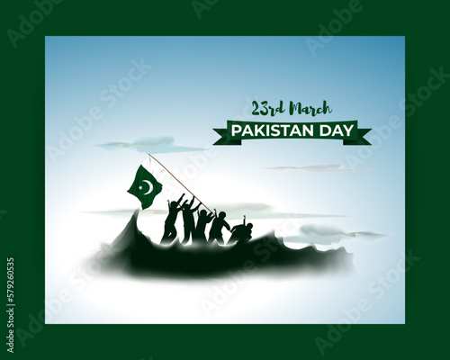 Vector illustration concept of Pakistan day
