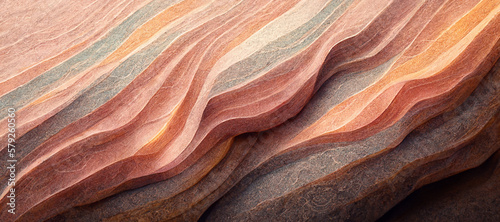 Abstract sandstone wallpaper design, vibrant rose gold colors