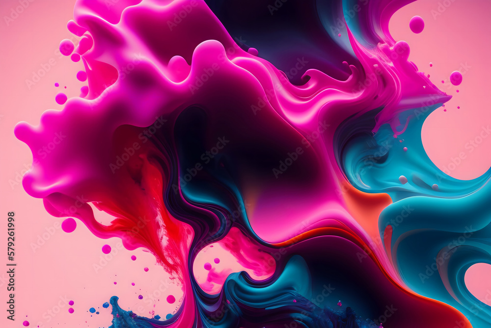 カラフルなインクアート generative ai カラフルなインクアート generative ai