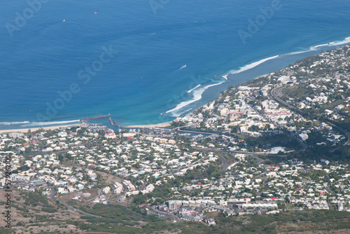 Saint-Gilles ile de La Réunion, vue du ciel