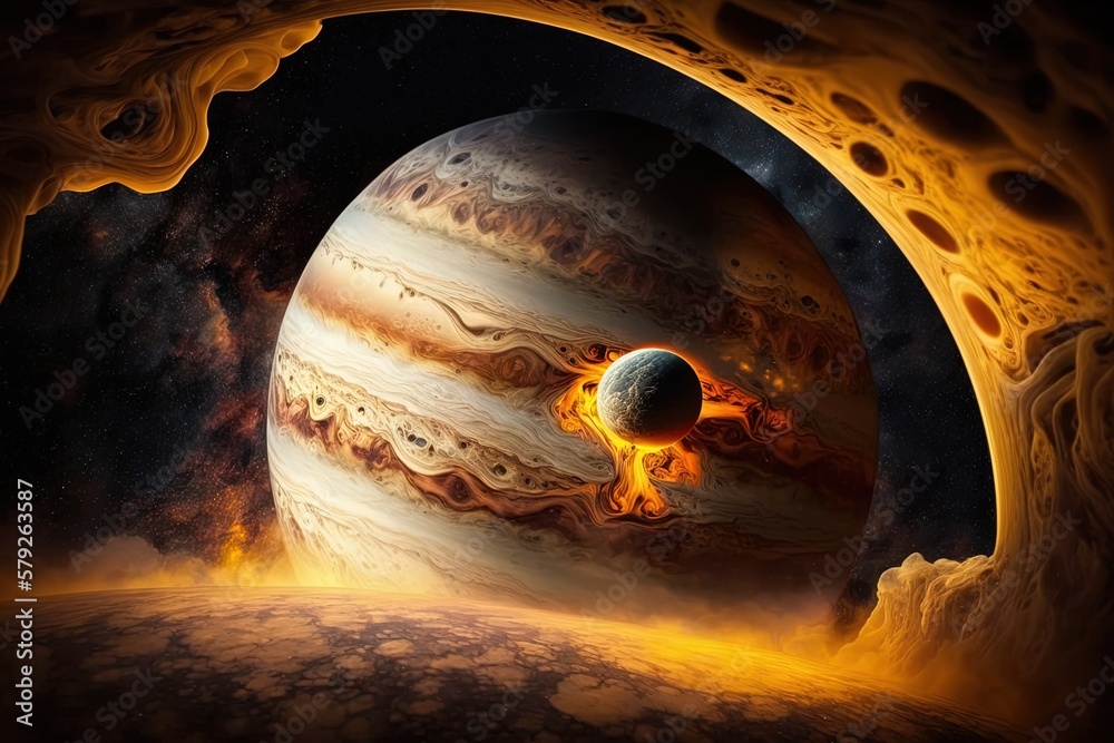 The Solar System's Jupiter and the Cosmic Galaxy Amazing