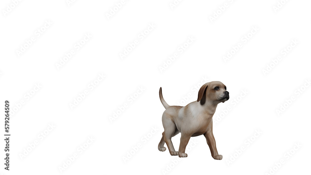 Fototapeta premium dog 3d render ,png