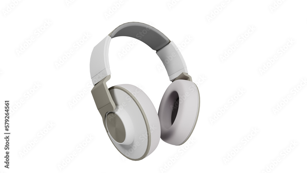 wireless peadphone png,3d render