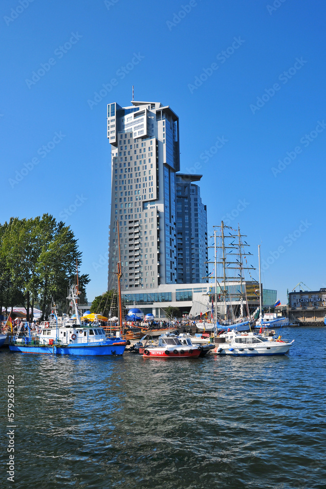 Sea Towers in Gdynia, city in Pomeranian voivodeship. Poland