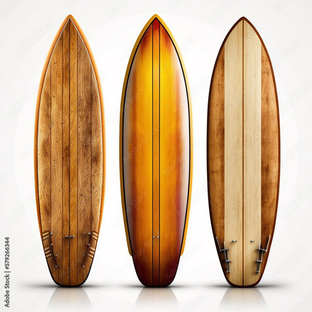 Experience the Beauty of Handcrafted Longboard Surfboards. Isolated and