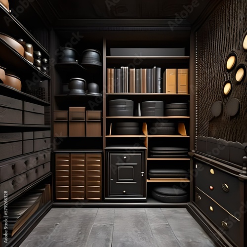 interior of a wardrobe, created using Generative Ai