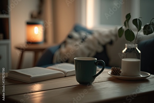 Escape to Cozy Comfort with a Cup of Coffee