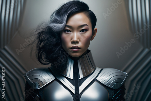 portrait of a futuristic woman