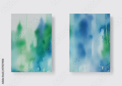 Modern Abstract Art Painting. Vector illustration set.