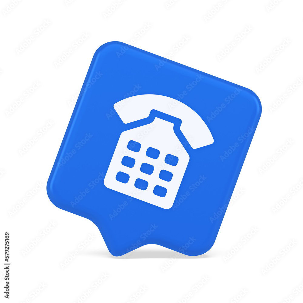 Phone call contact communication web button helpline hotline 3d realistic speech bubble icon Phone call contact communication web button helpline hotline 3d realistic speech bubble icon