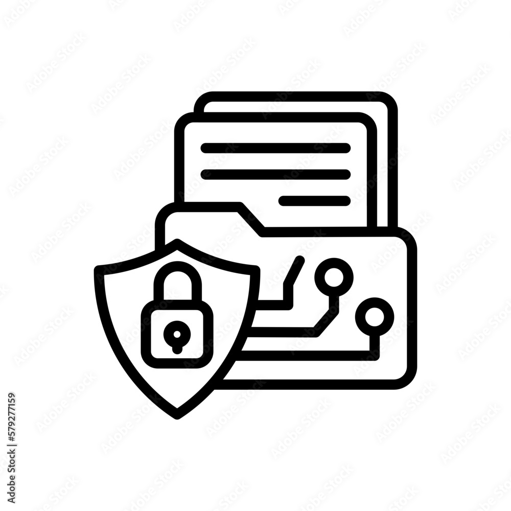 Data Protection Vector illustration icon Data Protection Vector illustration icon