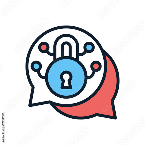 Pin Code Vector illustration icon