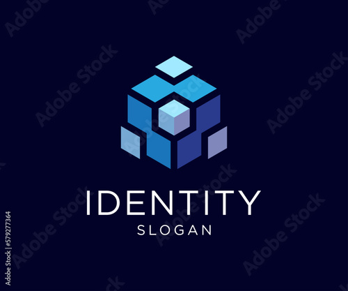 Modern Abstract Cube Technology Logo. Geometric and Futuristic Tech Logo Design