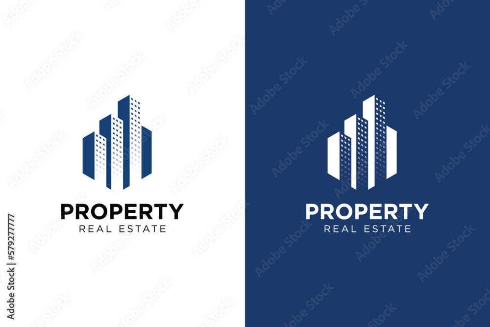 Obraz premium Property Real Estate Logo Vector
