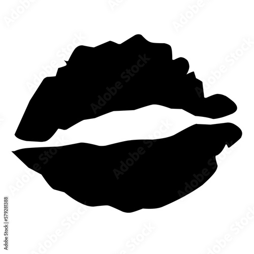 Pursed lips Silhouette 