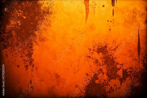 Vibrant and Bold: The Orange Grunge Texture Background. Generative AI