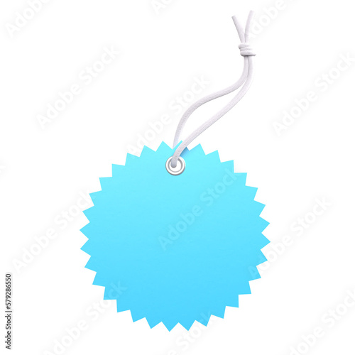 price tag 3d rendering