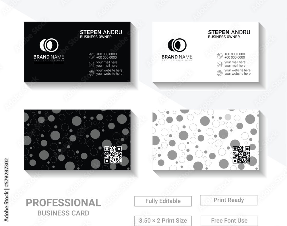 Modern Business Card Template Design for your Company