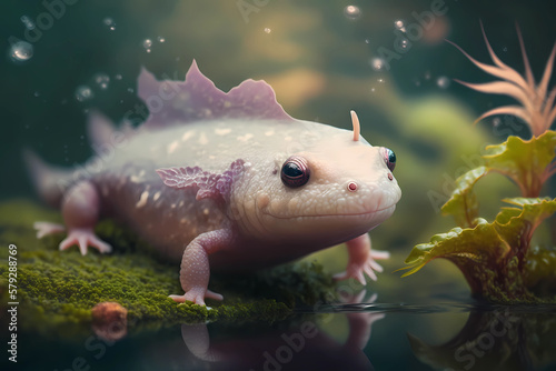 Stunning unusual amphibian, Generative AI