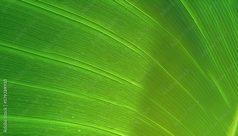 Beautiful tropical leaf texture with streaks close-up macro