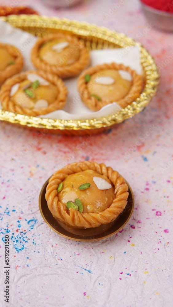 Chandrakala is a delicious, crispy outer soft inner sweet made by stuffing khoya in maida dough Chandrakala is a delicious, crispy outer soft inner sweet made by stuffing khoya in maida dough