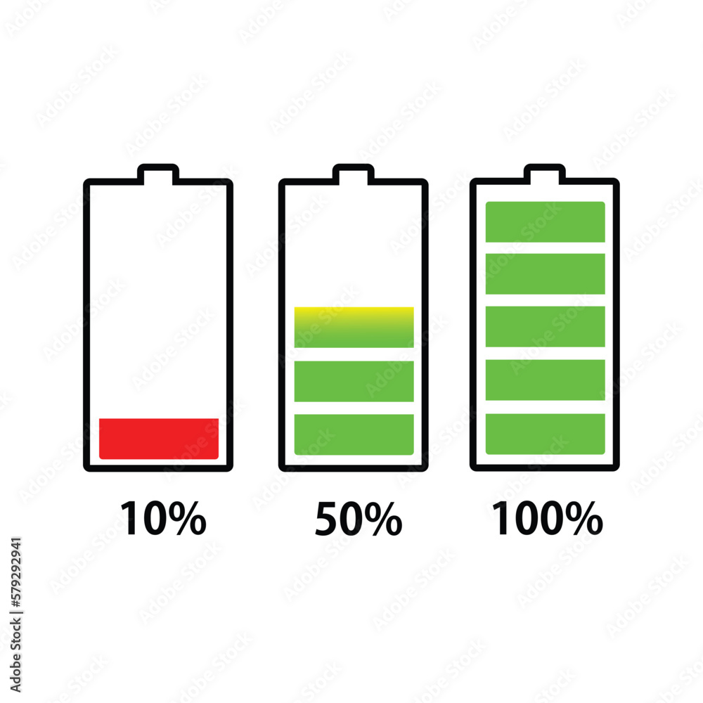 vector illustration of battery indicator logo vector illustration of battery indicator logo