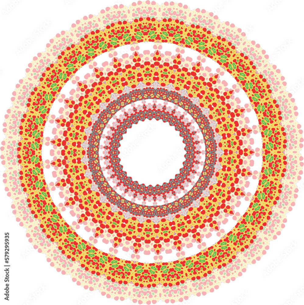 Beautiful round pattern. Vector file for designs. Beautiful round pattern. Vector file for designs.