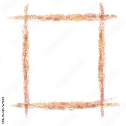 earth tone rectangle frame paint watercolor 