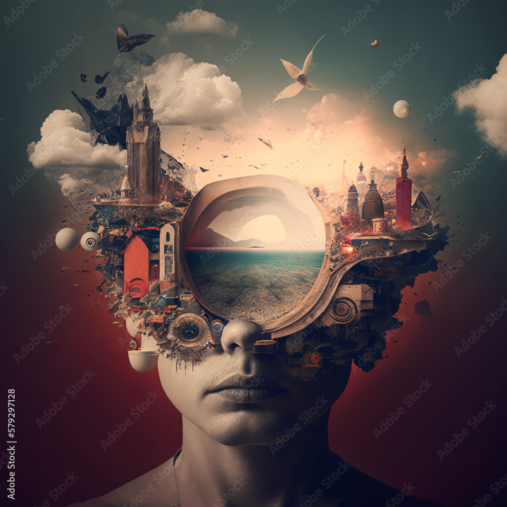 immaginazione, fantasia di un posto magico dove rifugiarsi dalla realtà