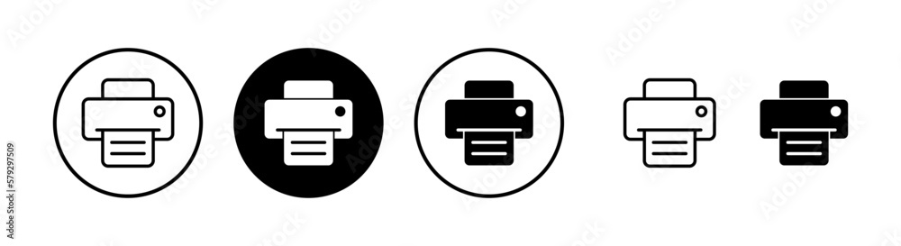 Print icon vector illustration. printer sign and symbol Print icon vector illustration. printer sign and symbol