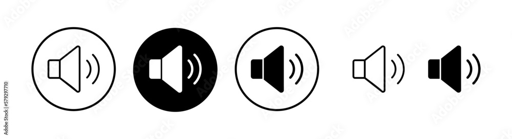 Speaker icon vector illustration. volume sign and symbol. loudspeaker icon. sound symbol
