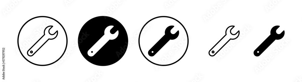 Wrench icon vector illustration. repair icon. tools sign and symbol Wrench icon vector illustration. repair icon. tools sign and symbol