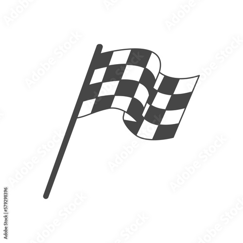 finish flag icon design vector template