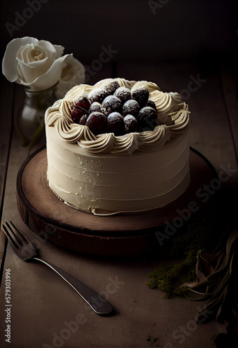 White cake photo