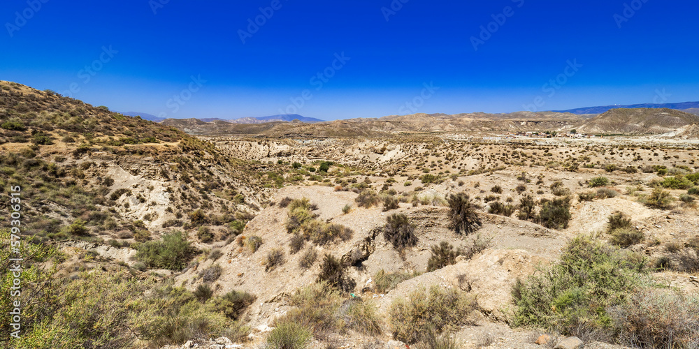 Tabernas Desert Nature Reserve, Special Protection Area, Hot Desert Climate Region, Tabernas, Almería, Andalucía, Spain, Europe